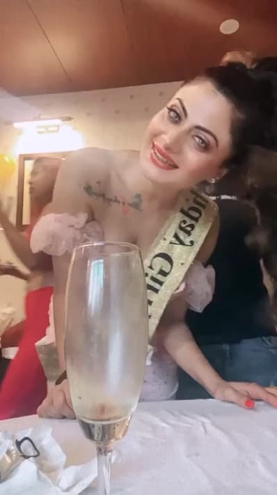 Check out Suhaani Laskar nude stripping and revealing her big boobs and shaved pussy - Video 3