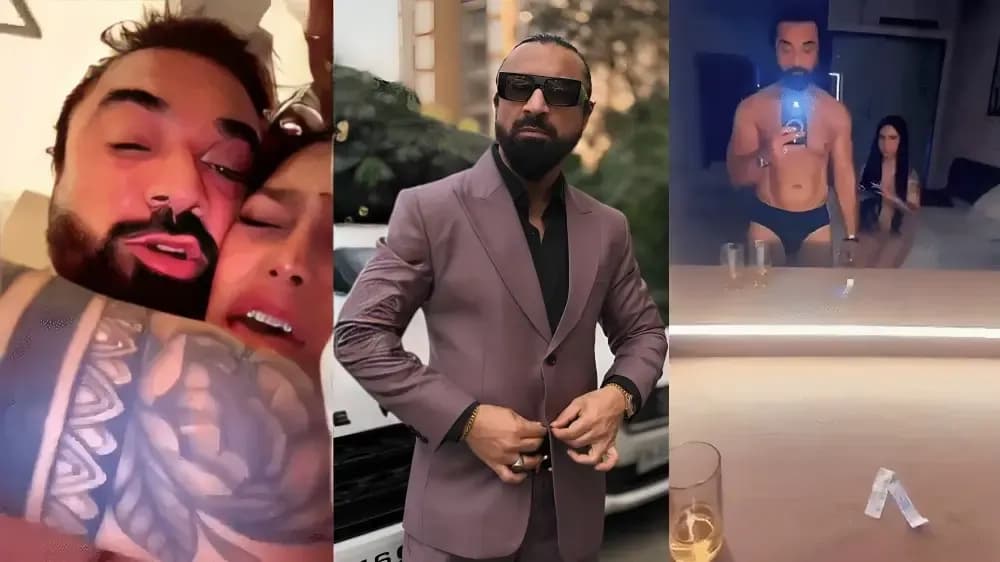 Famous Actor Ajaz Khan Leaked Fucking Hard And Blowjob Sexy Tattooed Babe MMS - Video 1