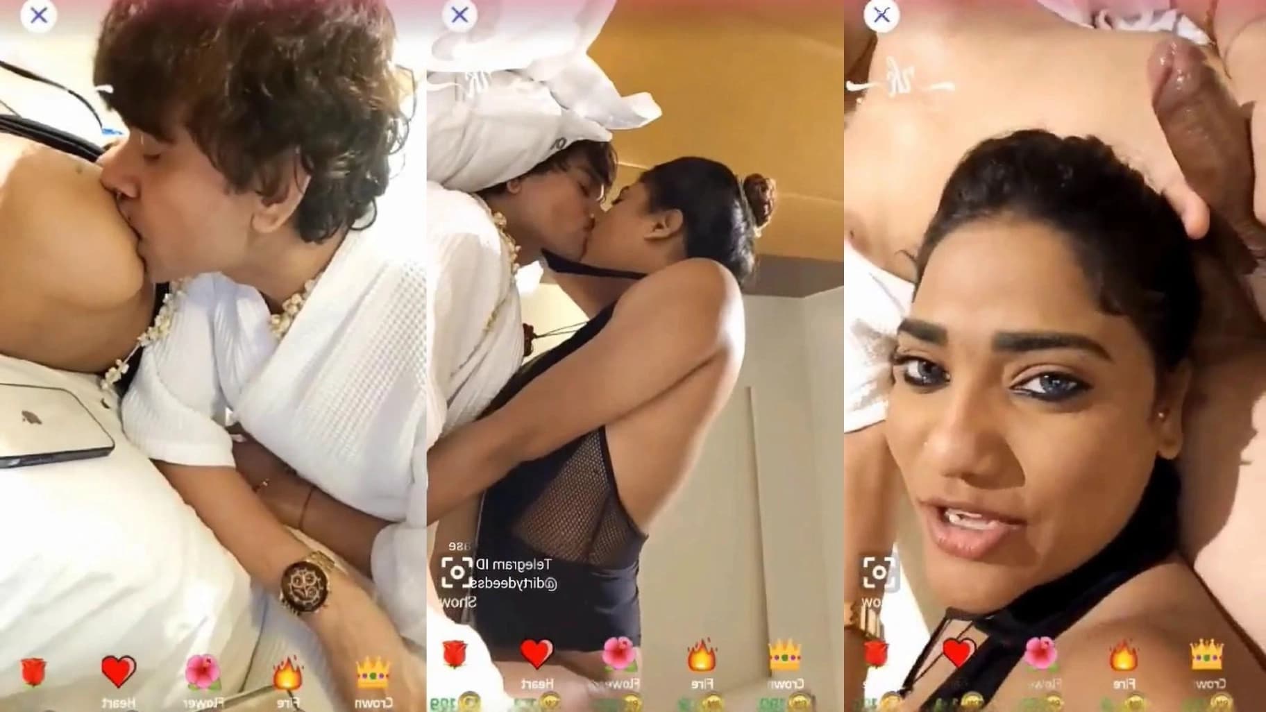 Actress Ruks Khandagale strips topless and gives a sloppy blowjob - Video 1