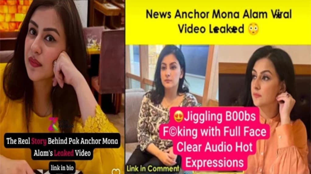 Famous Pakistani news anchor Mona Alam goes viral with jiggling boobs bouncing while fucking hard - Video 3