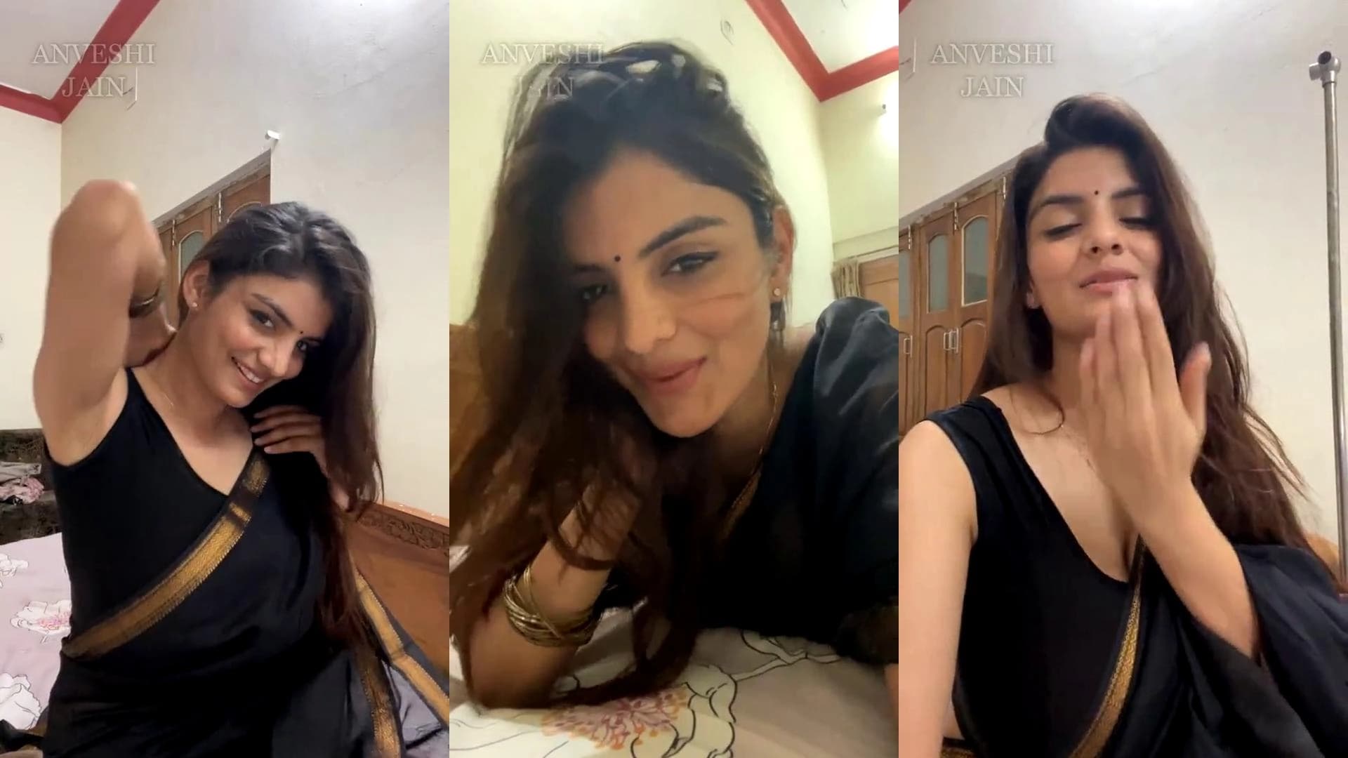 Influencer Anveshi Jain gets boobs massage, huge oops moment & live workout - Video 4