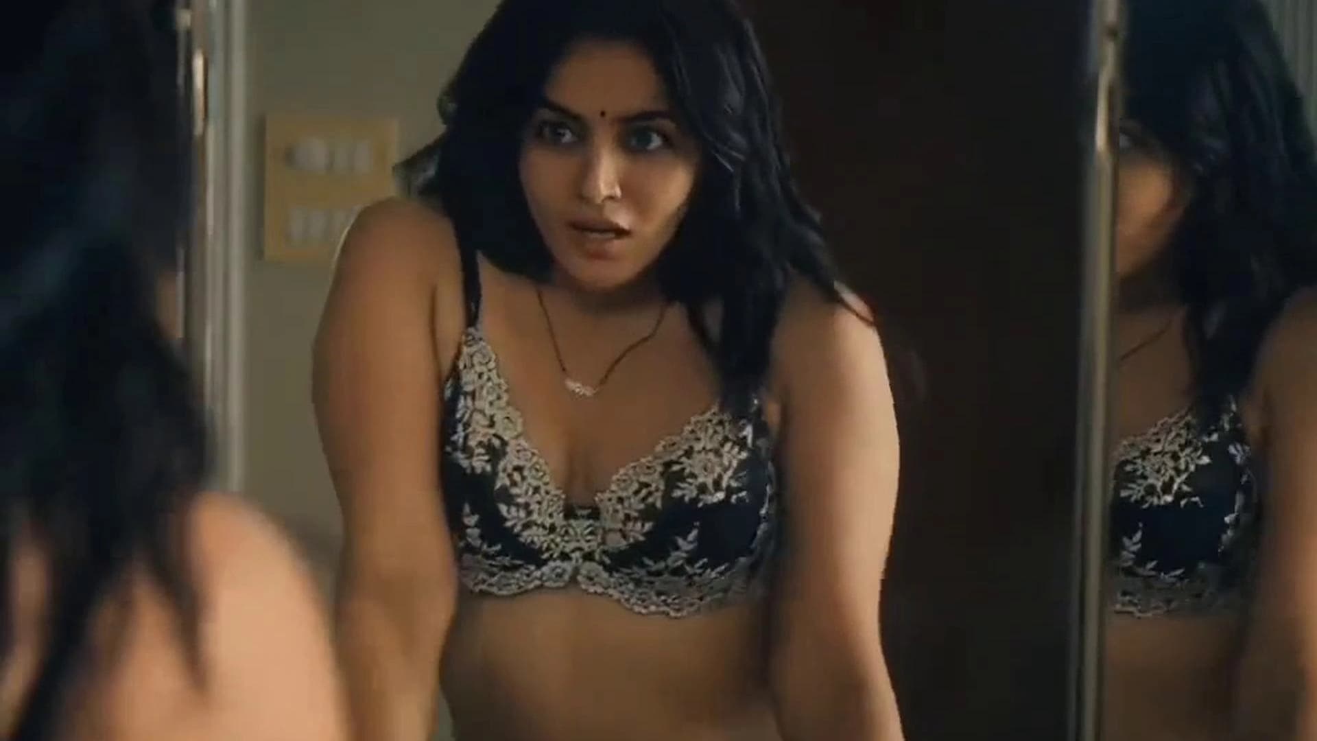 I watched Wamiqa Gabbi strip topless while dancing and couldn't stop staring at her hanging boobs - Video 1