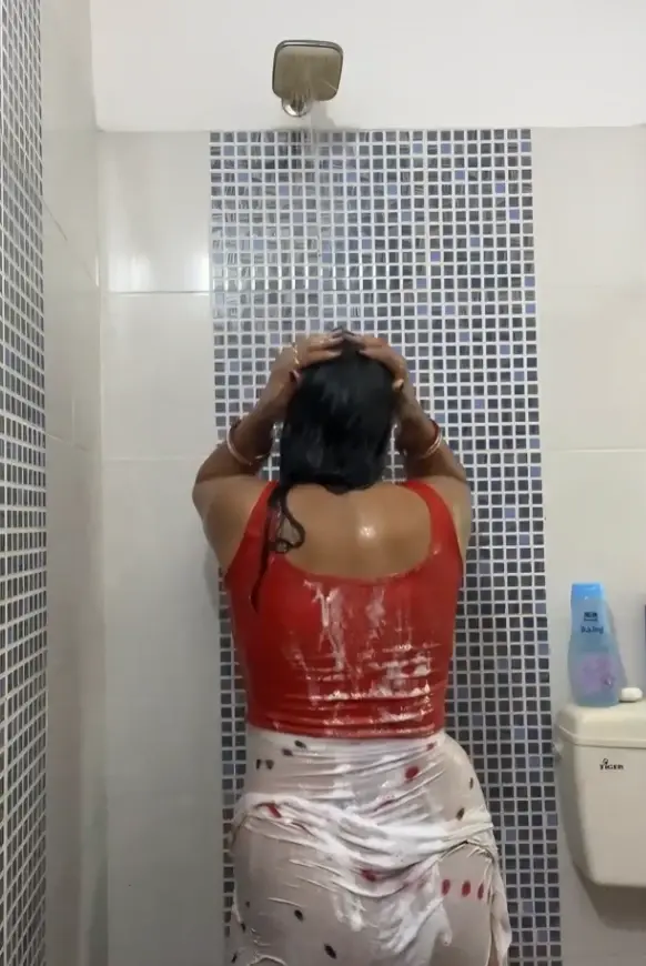 Featured image for Curvy Desi Bhabhi Leaked Shower Video Soaping Nipples & Teasing Her Big Boobs
