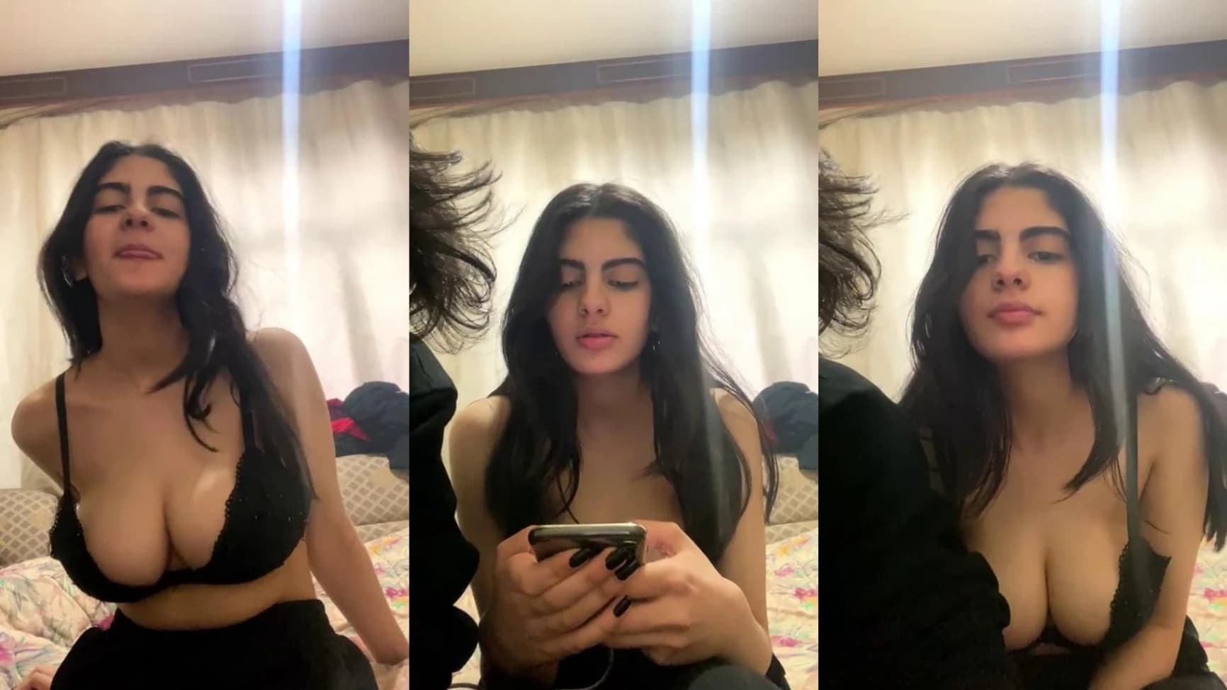 This horny desi girlfriend gets her huge boobs pressed hard - Video 1