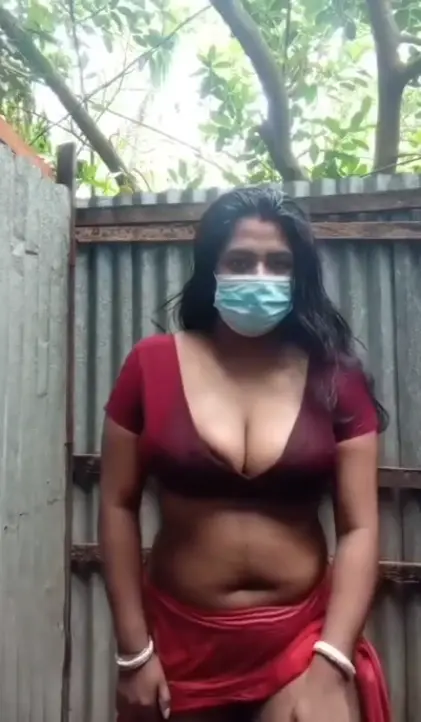 Featured image for Desi bhabi strips in bathroom showing big boobs and peeing before finger herself